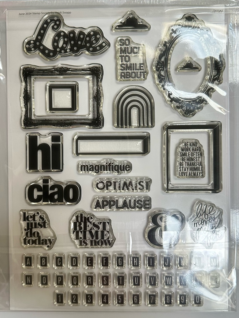 NWT 6x8 Heidi Swapp Photopolymer Stamp Set